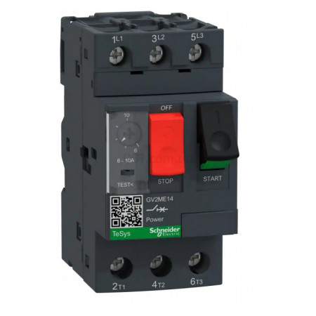 Автоматичний вимикач захисту двигуна TeSys GV2 6-10А, Schneider Electric (GV2ME14) фото