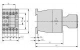 Блок додаткових контактів для контактора габарит 0-1 3НВ+1НЗ, Schrack Technik зображення 2 (габаритні розміри)