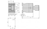 Блок додаткових контактів для контактора габарит 0-1 1НВ+1НЗ, Schrack Technik зображення 2 (габаритні розміри)