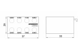Блок дополнительных контактов фронтальный для CUBICO Mini 2НО+2НЗ, Schrack Technik изображение 8 (габаритные размеры)