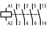 Контактор 3P 12A 5,5кВт 230В АC габарит 0 1НО, Schrack Technik изображение 3 (схема)