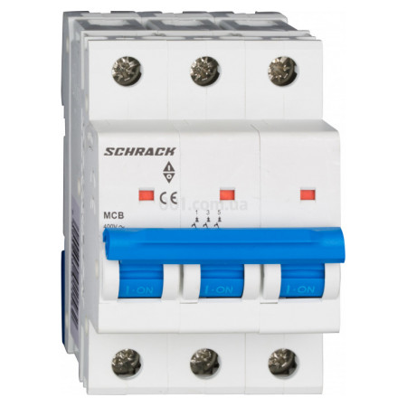 Модульний автоматичний вимикач AMPARO 3P 3А 10кА х-ка C, Schrack Technik (AM017303--) фото