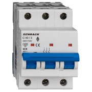 Модульний автоматичний вимикач AMPARO 3P 40А 10кА х-ка C, Schrack Technik міні-фото