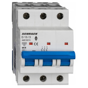 Модульний автоматичний вимикач AMPARO 3P 13А 10кА х-ка D, Schrack Technik міні-фото