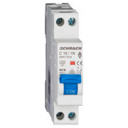Модульний автоматичний вимикач AMPARO 1P+N 16А 4,5кА х-ка C 1М, Schrack Technik міні-фото