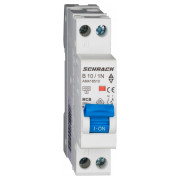 Модульний автоматичний вимикач AMPARO 1P+N 10А 4,5кА х-ка B 1М, Schrack Technik міні-фото