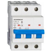 Модульний автоматичний вимикач AMPARO 3P 50А 6кА х-ка C, Schrack Technik міні-фото