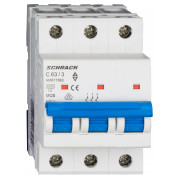 Модульний автоматичний вимикач AMPARO 3P 63А 6кА х-ка C, Schrack Technik міні-фото