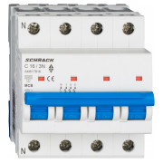 Модульный автоматический выключатель AMPARO 3P+N 16А 6кА х-ка C, Schrack Technik мини-фото