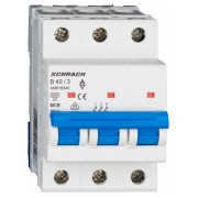 Модульний автоматичний вимикач AMPARO 3P 40А 6кА х-ка B, Schrack Technik міні-фото