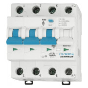 Автоматичний вимикач диференційного струму 6кА/30мА 3P+N 10A х-ка C тип A, Schrack Technik міні-фото