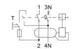 Автоматичний вимикач диференційного струму AMPARO 10кА/30мА 1P+N 32A х-ка C Тип A, Schrack Technik зображення 11 (схема)