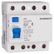 Пристрій захисного відключення (ПЗВ) AMPARO 10кА/30мА 4P 40А тип AC, Schrack Technik міні-фото
