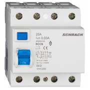 Пристрій захисного відключення (ПЗВ) AMPARO 10кА/30мА 4P 25А тип A, Schrack Technik міні-фото