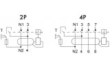Устройство защитного отключения (УЗО) AMPARO 10кА/30мА 4P 25А тип AC, Schrack Technik изображение 9 (схема)