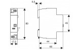 Расцепитель минимального напряжения для BM/BO/BE 230В AC, Schrack Technik изображение 2 (габаритные размеры)