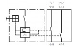 Детектор срабатывания боковой 2НО для BE5/BE6, Schrack Technik изображение 3 (схема)