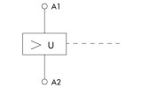 Расцепитель минимального напряжения для BM/BO/BE 230В AC, Schrack Technik изображение 3 (схема)