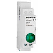 Индикатор модульный LED зеленый 230В AC, Schrack Technik мини-фото