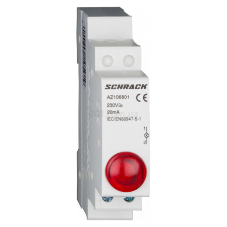 Індикатор модульний LED червоний 230В AC, Schrack Technik (AZ106801--) фото