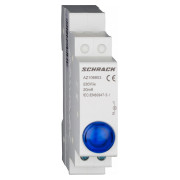 Индикатор модульный LED синий 230В AC, Schrack Technik мини-фото