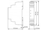 Реле контроля фаз 1CO 5A 400/230В AC регулируемое, Schrack Technik изображение 6 (габаритные размеры)