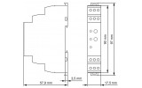 Реле часу AMPARO затримка вмикання 24В AC/DC + 230В AC 1CO 5А, Schrack Technik зображення 6 (габаритні розміри)
