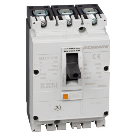 Автоматичний вимикач в литому корпусі тип А 3P 36kA 40A, Schrack Technik (MZ140431B-) фото