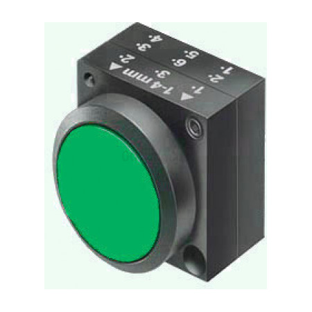 Кнопка нажимная зеленая, Schrack Technik (MST14000--) фото