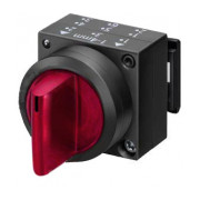 Переключатель 3-позиционный с подсветкой и фиксацией 2×50° красный, Schrack Technik мини-фото