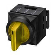 Переключатель 3-позиционный с подсветкой и фиксацией 2×50° желтый, Schrack Technik мини-фото