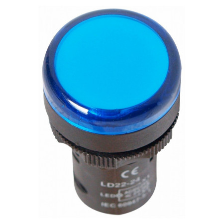 Светосигнальный индикатор LED 24В AC/DC (моноблок) синий, Schrack Technik (BZ501212ME) фото