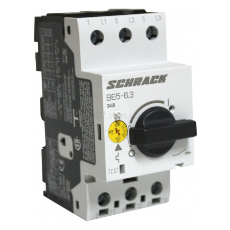 Автоматический выключатель защиты двигателя (АВЗД) 4.0-6.3А BE5, Schrack Technik (BE506300--) фото