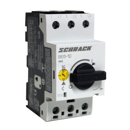 Автоматический выключатель защиты двигателя (АВЗД) 6,3-10,0А BE5, Schrack Technik (BE510000--) фото