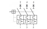 Автоматический выключатель защиты двигателя (АВЗД) 0.63-1А MP (BE4), Schrack Technik изображение 3 (схема)