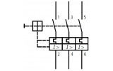 Автоматичний вимикач захисту двигуна (АВЗД) 1,6-2,5А BE5, Schrack Technik зображення 3 (схема)
