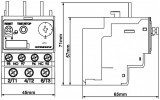 Термореле CUBICO Classic Ir=16-24A, Schrack Technik зображення 2 (габаритні розміри)