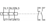 Термореле CUBICO Classic Ir=0,16A-0,25A, Schrack Technik изображение 3 (схема)