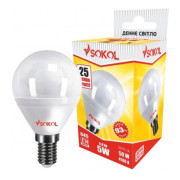 Світлодіодна (LED) лампа G45 5Вт 220В E14 4100К, Sokol міні-фото
