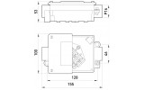 Коробка розподільча металева Р16/2 IP44 400В 5×6, TAREL (E.NEXT) зображення 2 (габаритні розміри)