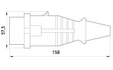 Габаритні розміри переносної силової вилки TAREL (E.NEXT) артикул 3322-326 зображення
