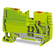 Клемма заземления пружинная наборная PFT 6 E желтая-зеленая, TBLOC мини-фото