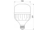 Светодиодная (LED) лампа A138 50Вт E27 6500К, TITANUM изображение 3 (габаритные размеры)