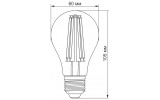 Светодиодная (LED) лампа Filament A60 7Вт E27 4100K, TITANUM изображение 3 (габаритные размеры)