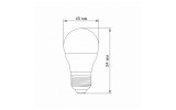 Світлодіодна (LED) лампа G45 6Вт E27 4100K, TITANUM зображення 3 (габаритні розміри)