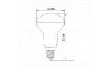 Светодиодная (LED) лампа R50 6Вт E14 3000K, TITANUM изображение 3 (габаритные размеры)