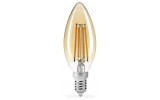 Светодиодная (LED) лампа Filament C37 4Вт E14 2200K бронза, TITANUM изображение 2