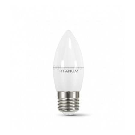 Светодиодная (LED) лампа C37 5Вт 4100K E27, TITANUM (23804) фото
