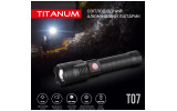 Фонарик светодиодный (LED) портативный TLF-T07 700лм 6500K черный, TITANUM изображение 3