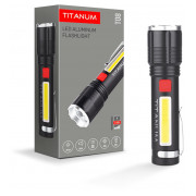 Ліхтарик світлодіодний (LED) портативний TLF-T08 700лм 6500K чорний, TITANUM міні-фото